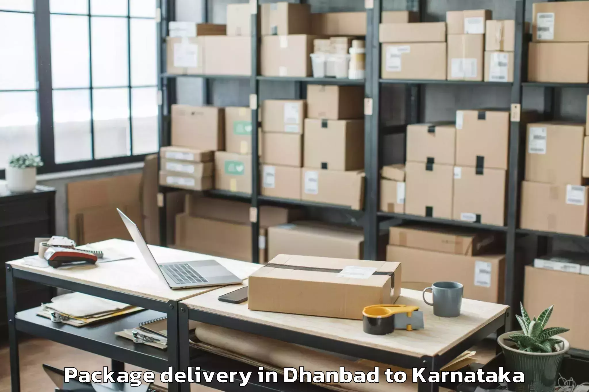 Trusted Dhanbad to Madhugiri Package Delivery